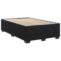 Bedframe zonder matras 120x200 cm fluweel zwart - thumbnail