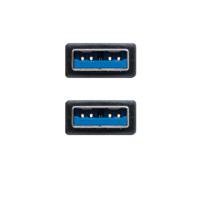 Nanocable 10.01.1002-BK - USB 3.0 kabel, type A/M-A/M, mannelijk, zwart, 2,0 mts - thumbnail