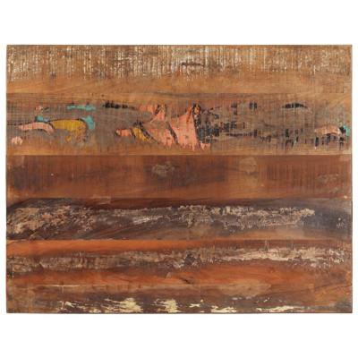 Tafelblad rechthoekig 15-16 mm 70x90 cm massief gerecycled hout