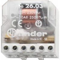 Finder 26.03.8.230.0000 Stroomstootschakelaar Inbouw 1x NO, 1x NC 230 V/AC 10 A 2500 VA 1 stuk(s) - thumbnail
