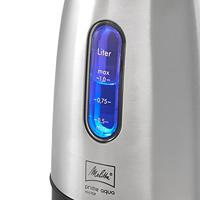 Melitta Prime Aqua Mini Top Waterkoker 1L 2200W RVS/Zwart - thumbnail