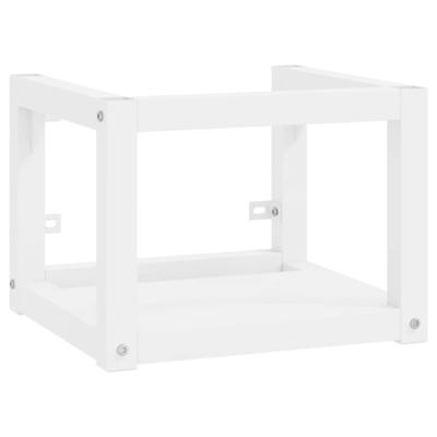 Wastafelframe wandgemonteerd 40x38x31 cm ijzer wit Wastafelframe wandgemonteerd 40x38x31 cm ijzer wit