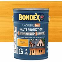 2 in 1 Hoge beschermingsbeits - Satijngouden eik - BONDEX - 5 L - thumbnail