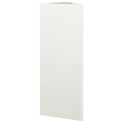 VidaXL Plantenbak driehoek 30x26x75 cm staal wit