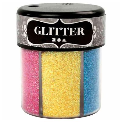 Creativ Company Glitters kleuren, 6x13gr.