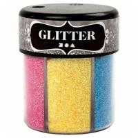 Creativ Company Glitters kleuren, 6x13gr. - thumbnail