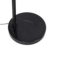 QAZQA Moderne booglamp zwart met wit verstelbaar - XXL - thumbnail