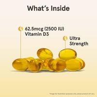 Vitamin D-3 2500IU Jarrow Formulas 100softgels - thumbnail