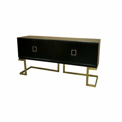 Dressoir DKD Home Decor Zwart Metaal Populier (180 x 50 x 90 cm)