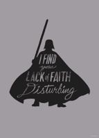 Kunstdruk Star Wars - Silhouette Quotes Vader 50x70cm - thumbnail