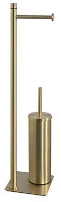 Vrijstaand Closetrol- en Borstelhouder Sapho Trilly Mat Goud Vrijstaand Closetrol- en Borstelhouder Sapho Trilly Mat Goud