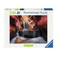 Ravensburger Legpuzzel der wasserfall im red canyon, 1500st. - thumbnail