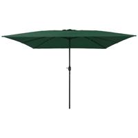 Tuinparasol Groen en Zwart 295 x 295 x 245 cm - thumbnail