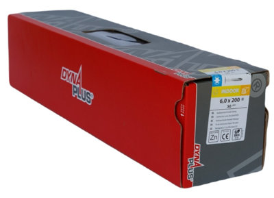 Dynaplus Houtbouwschroef Verzinkt Tellerkop Deeldraad +Snijpunt Torx TX30 6.0X200/80 | 50 stuks - 0286.01.51401 Dynaplus Houtbouwschroef Verzinkt Tellerkop Deeldraad +Snijpunt Torx TX30 6.0X200/80 | 50 stuks - 0286.01.51401