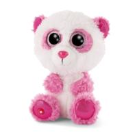 Nici knuffel Glubschis panda junior 15 cm pluche wit/roze - thumbnail