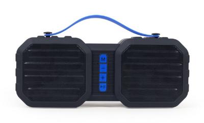 Draagbare Bluetooth speaker Zwart/blauw Draagbare Bluetooth speaker Zwart/blauw