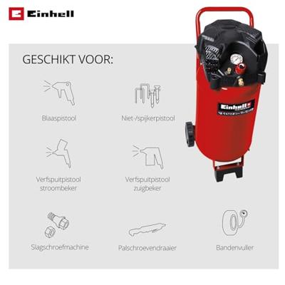 Einhell TH-AC 240/50/10 OF Pneumatische compressor 50 l 10 bar