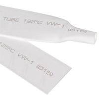 8mm Woer flexibele RSFR-H VW-1 Heat Shrink Tube 125? lengte: 10m (wit) - thumbnail