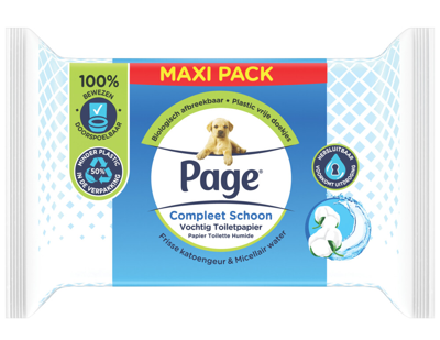 Page Compleet Schoon Vochtig Toiletpapier