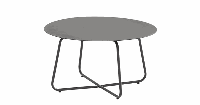 4SO Dali lounge tuintafel 73 cm rond antraciet - thumbnail