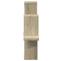 Wandschap 104,5x10x43 cm bewerkt hout sonoma eikenkleurig - thumbnail