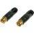 Neutrik NF2C/2B Phono Cable Conn. 2PCS. Black Phono plug voor audioapparatuur (2x)