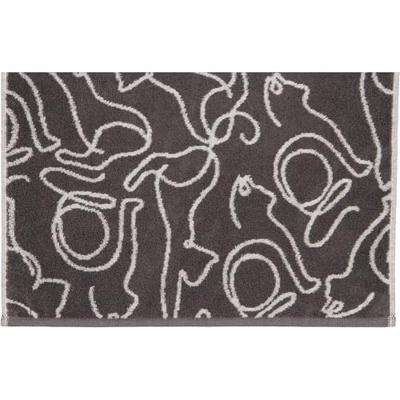 Cawö Cawö Cute Cats 6264 Handdoek 50x100 basalt/platin