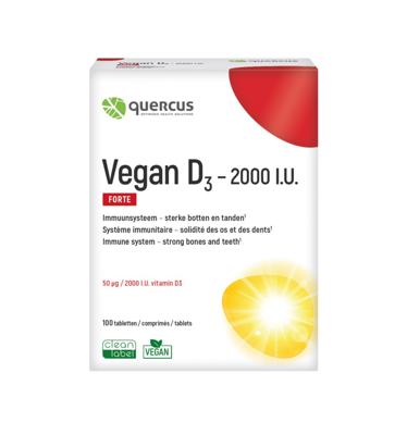 Quercus Vegan D3 2000 I.u. Comp 100