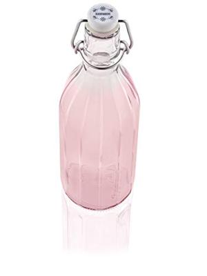 Leifheit 36322 glazen facetfles 0.5l transparant/groen