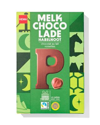 HEMA Chocoladeletter melk hazelnoot P 140g