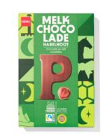 HEMA Chocoladeletter melk hazelnoot P 140g - thumbnail