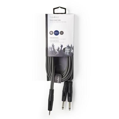 Nedis COTH23200GY30 Stereo Audiokabel 2x 6,35 Mm Male - 3,5 Mm Male 3,0 M Grijs Nedis COTH23200GY30 Stereo Audiokabel 2x 6,35 Mm Male - 3,5 Mm Male 3,0 M Grijs