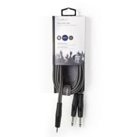 Nedis COTH23200GY30 Stereo Audiokabel 2x 6,35 Mm Male - 3,5 Mm Male 3,0 M Grijs - thumbnail