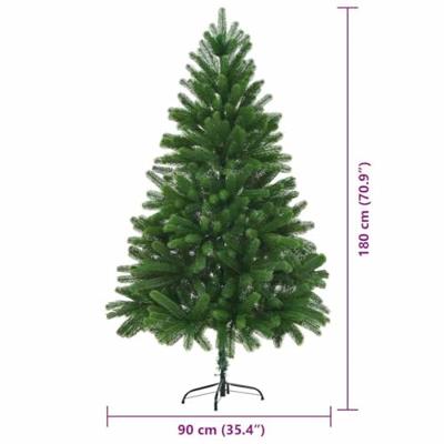 VidaXL Kerstboom met 300 led met standaard groen 180 cm pe