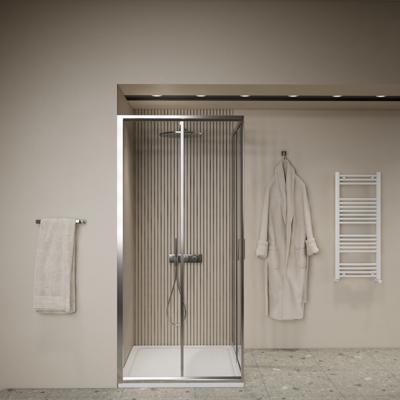 Douchecabine Dubbele Schuifdeur BWS Luad 100x80x190 cm Chroom Douchecabine Dubbele Schuifdeur BWS Luad 100x80x190 cm Chroom