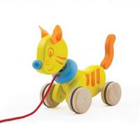 Pintoy p13500 houten trekfiguur kat - thumbnail