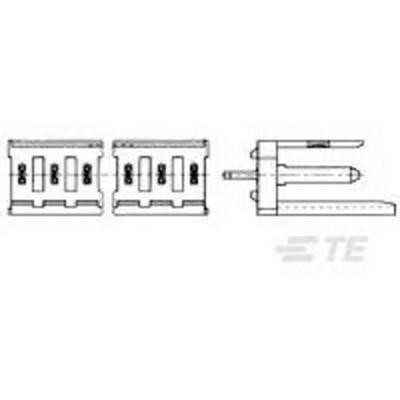 TE Connectivity 280617-2 Male header, inbouw (standaard) Inhoud: 1 stuk(s) Bulk