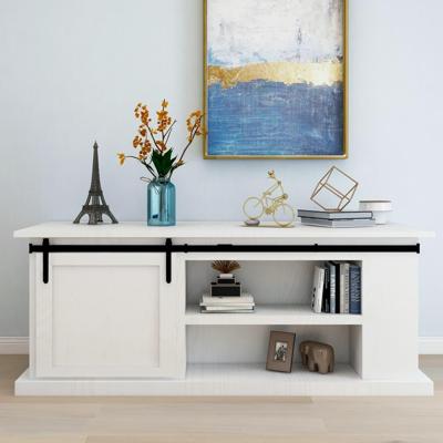 VidaXL Ophangset voor minischuifdeur 200 cm koolstofstaal