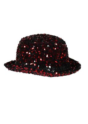 Showtime Luxe bolhoed rood-zwart