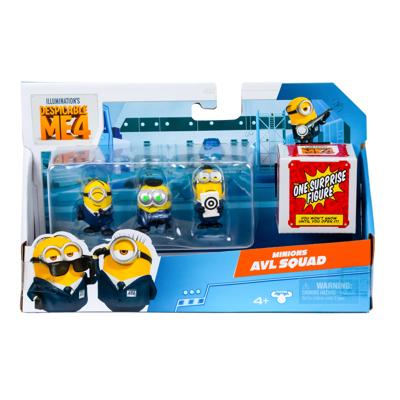 Pic Desable me 4 - party bus speelfiguren 4-pack
