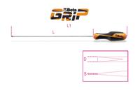 Beta Schroevendraaiers voor verzonken sleufschroeven, lange uitvoering 1264L 2,5X200 - 012640203 - thumbnail