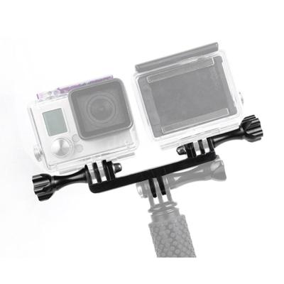 Dubbele beugel met schroef mount adapter voor GoPro