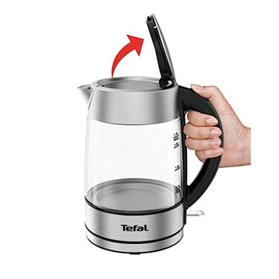 Tefal KI772D waterkoker 1,7 l 2400 W Roestvrijstaal, Transparant