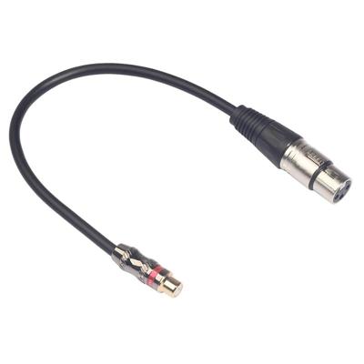 TR026K18-03 RCA female naar XLR female audio kabel lengte: 0.3 m