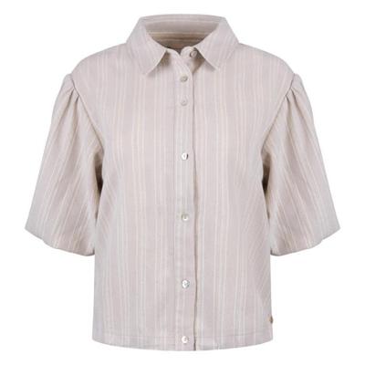 Nukus Blouse Leia Stripe | Sand Nukus Blouse Leia Stripe | Sand