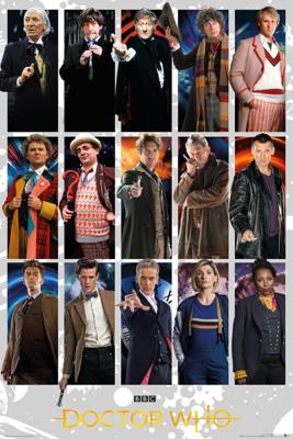 Poster Doctor Who - Doctors Grid 61x91,5cm Poster Doctor Who - Doctors Grid 61x91,5cm