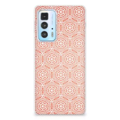 Motorola Edge 20 Pro | TPU bumper | Pattern Orange Motorola Edge 20 Pro | TPU bumper | Pattern Orange