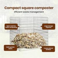 VidaXL Vierkante composter 100 x 100 x 50 cm ijzer - thumbnail