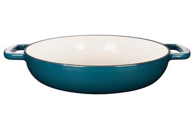 Grillpan - COSY & TRENDY - FONTESTIC - Geëmailleerd gietijzer - Ø28 cm - Geschikt voor alle kookplaten inclusief inductie - Blauw