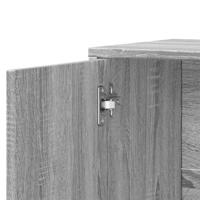 Dressoir 60x31x70 cm bewerkt hout grijs sonoma - thumbnail